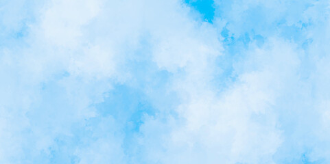 Abstract grunge sky blue soft painted watercolor paint splash. inspiring views of fluffy clouds blue sky background. cloudy blue sky various natural clouds and smoke. morning cloud in the sky.