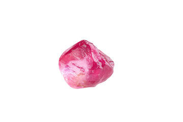 Fototapeta premium a pink rock on a white surface