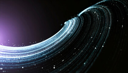 Abstract Light Trails with Swirl, and Dark.