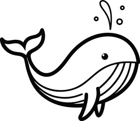 Smiling cartoon fish vector illustration for a fun aquatic design