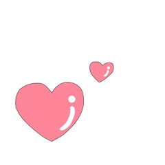pink heart, ハート,ピンク