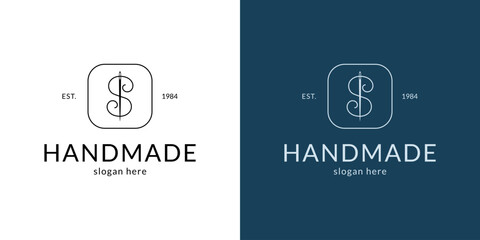 Trendy handmade logo. Elegant design.
