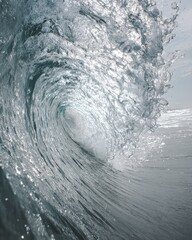 Powerful Ocean Wave Crashing