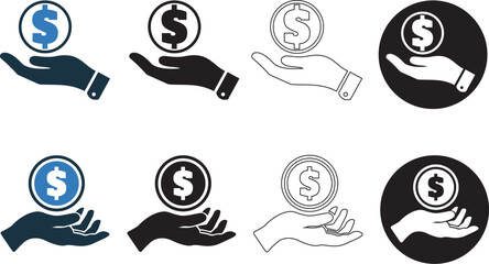 Dollar, money, pay, protection, secure icon