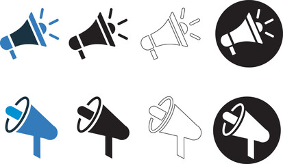 Advertisement, digital, marketing, speaker icon