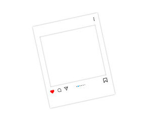 Instagram feed photo fream png, Blank Social Media Post Frame PNG - Instagram Mockup Template, social media template, design assets