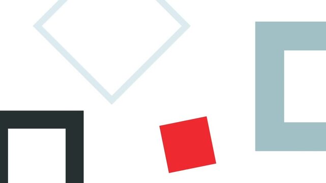 4K Animated Background - Many Kind of Shapes