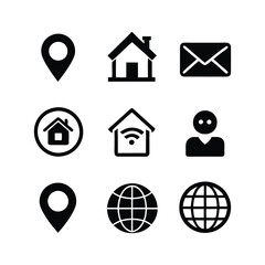 Universal Web & Contact Icon Set
