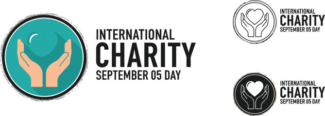 International charity day september fifth vector design for social media and promotion use