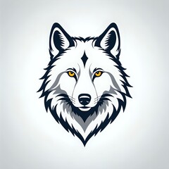 Fototapeta premium Majestic wolf head vector art. Esport mascot, team logo, or powerful symbol of wild nature and leadership.