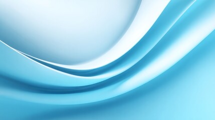 Obraz premium Abstract light blue flowing curves