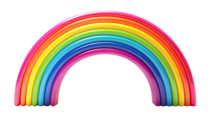 Colorful rainbow arch vibrant spectrum design