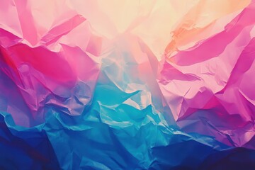Colorful crumpled paper texture design.