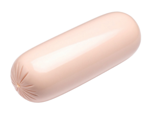 Big sausage with transparent background, perfect for food and cooking projects