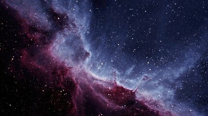 Colorful Nebula With Stars In Space