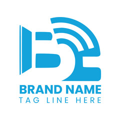Dynamic Blue "B and E " Logo Design for Business Branding