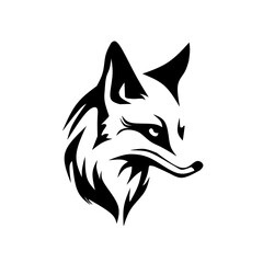 Fox Head Logo Vector Silhouette
