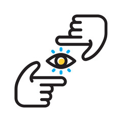 Vector multi color icon for Perspective