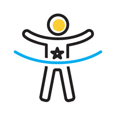 Vector multi color icon for Ultimately