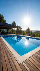Sunny Poolside Villa Relaxation.