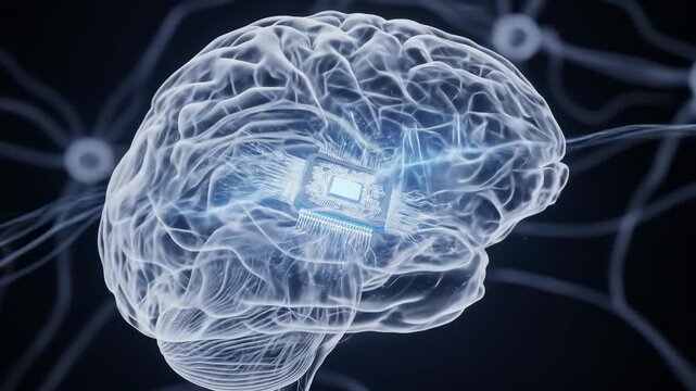 Digital Brain: A Fusion of Biology and Technology - Powered by Adobe