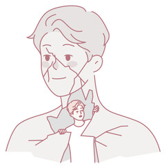 An intricate artistic illustration portraying the profound journey of selfdiscovery and inner growth