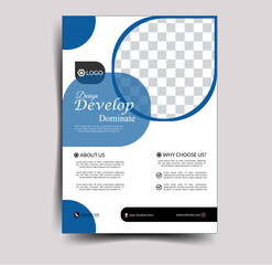 Modern Flyer templeate, cover modern layout, annual report, poster, flyer in A4