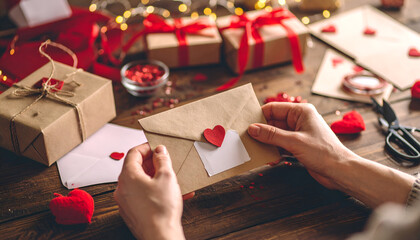 Valentines Day Love Letter Craft.