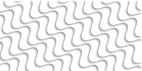 Abstract wave pattern seamless white texture with shadow effect for creative graphic design backgrounds and decorative digital artwork