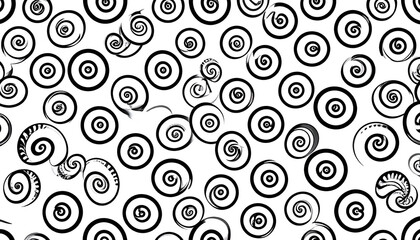 Swirling Spiral Abstract Pattern.