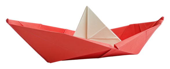 PNG A boat origami paper white background transportation.