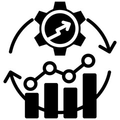 Performance Improvement glyph icon