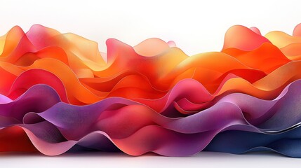 Abstract Colorful Waves: A Symphony of Hues