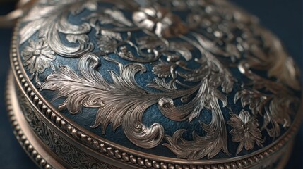 Ornate antique pocket watch face