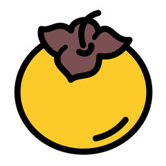 persimmon icon design