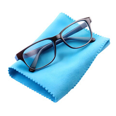 glasses on white background