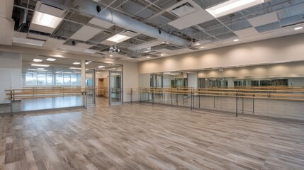 Modern dance studio interior (1)