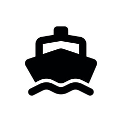 Minimal Ship Icon Set – Nautical Boat, Cruise & Sea Transport Vector Collection
