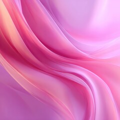Soft pink abstract background with flowing curves