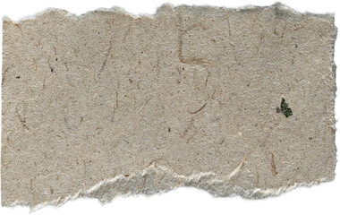 Brown Textured Ripped Old Craft Paper Piece