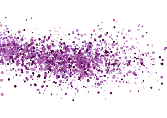 Dynamic purple dot wave on transparent background, PNG