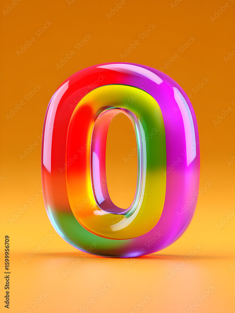 Poster 3d rendering digital font big sale event countdown concept element