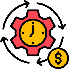 Effectiveness lineal color icon