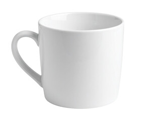 White mug coffee tea cup ceramic drinkware kitchenware on transparent background