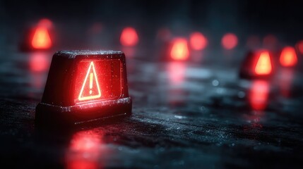 Naklejka premium Cyberattack simulation features flashing alerts, defense protocols, and data breach prevention, symbolizing digital security response in high-threat environments.