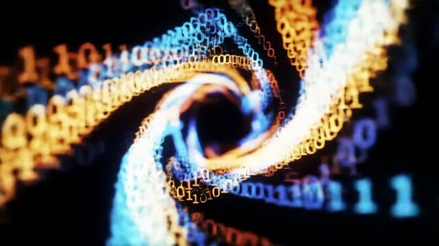 Abstract Binary Code Data Stream
