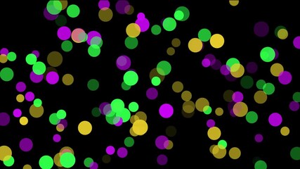 Mardi gras bokeh background purple green and gold festive carnival party celebration bokeh lights abstract art - Powered by Adobe