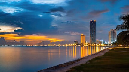A long-haired woman is standing and brushing her teeth