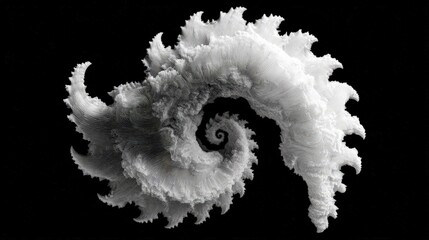 Abstract Spiral Pattern In Dark Background