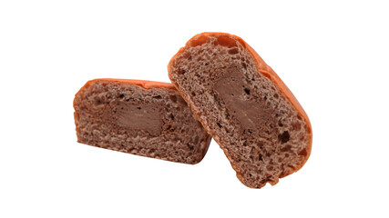 Chocolate Filled Pastry Close Up of a Delicious Treat